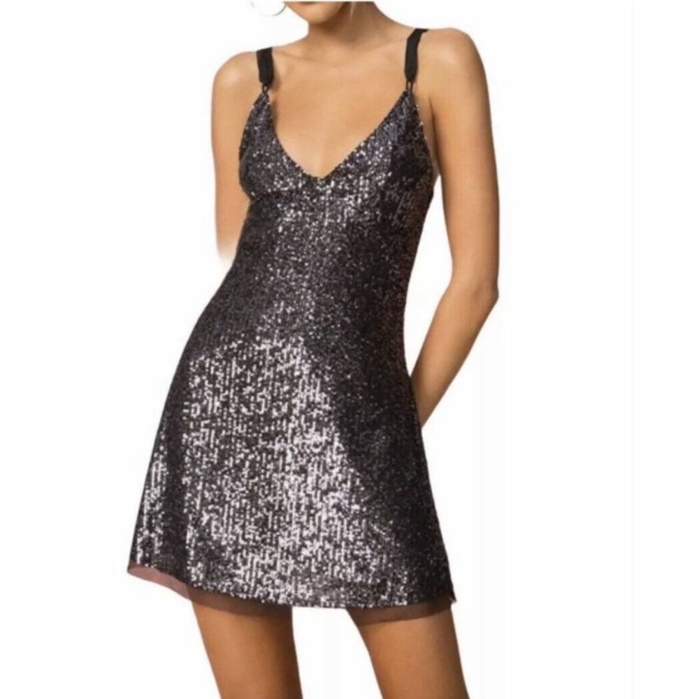 Free People Intimately Slip Dress Gold Rush Mini